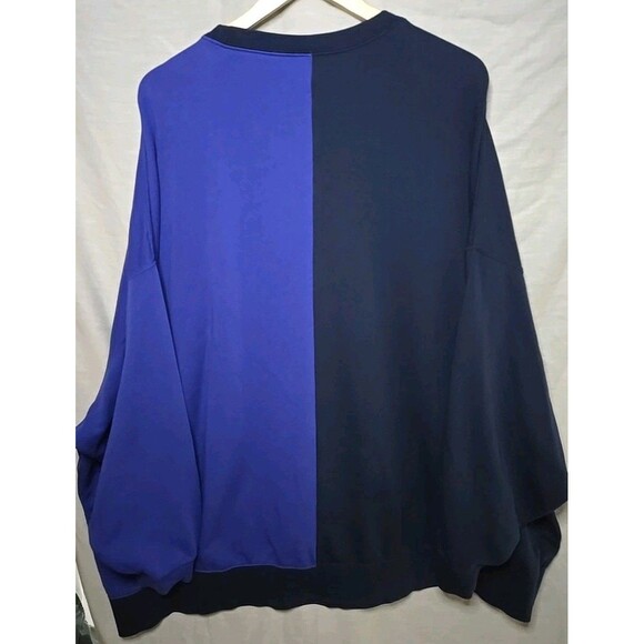 Nike Womens 2XL Color block Purple/Navy Oversize Dance Crewneck Sweatshirt - Picture 4 of 9